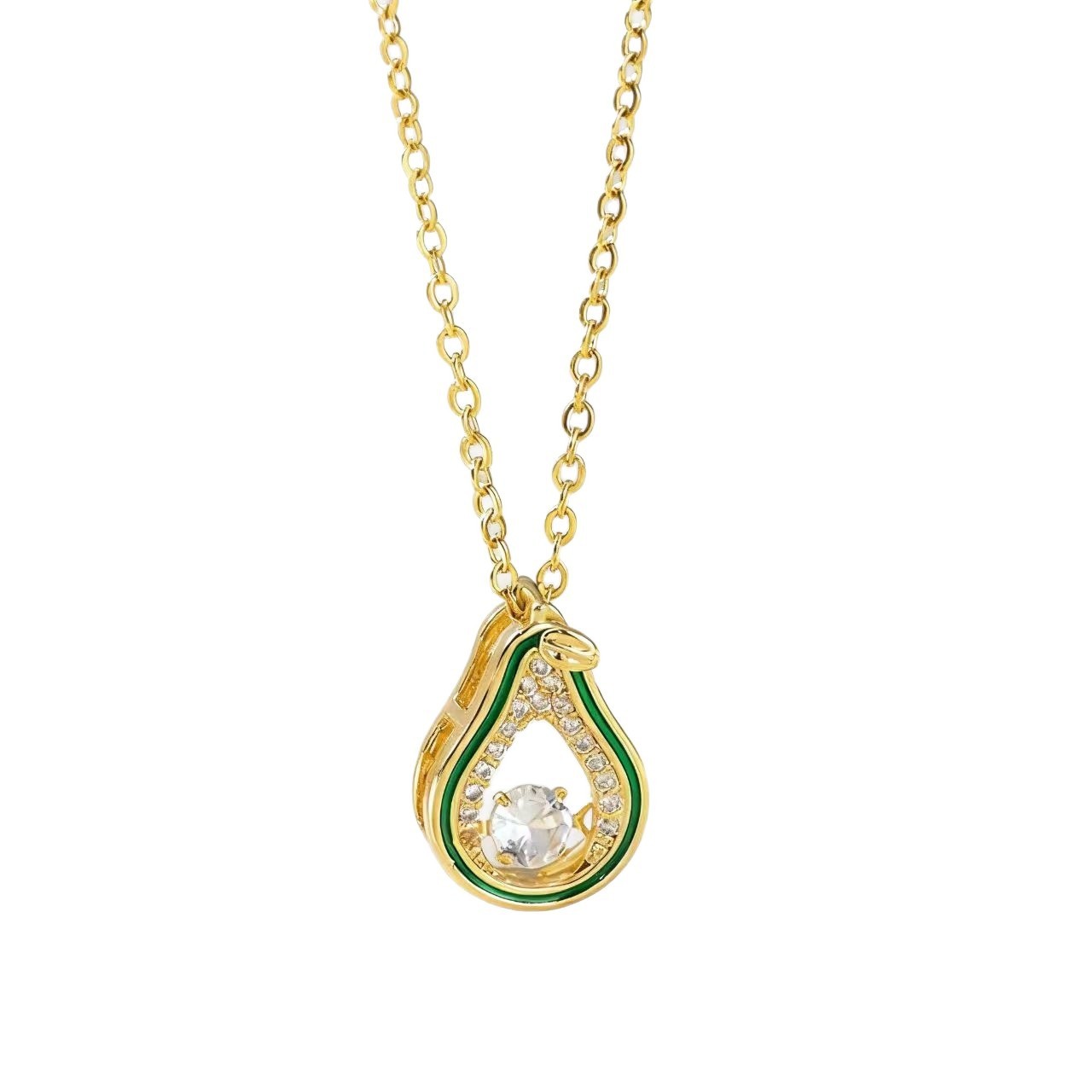 Titanium Steel Necklace For Women, Zinc Alloy Pendant, Collarbone Chain Jewelry, Rose Gold Gold Non-Fading Real Gold Plated
