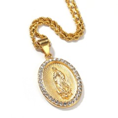Pendant 1+3mm 24inch Braided Chain