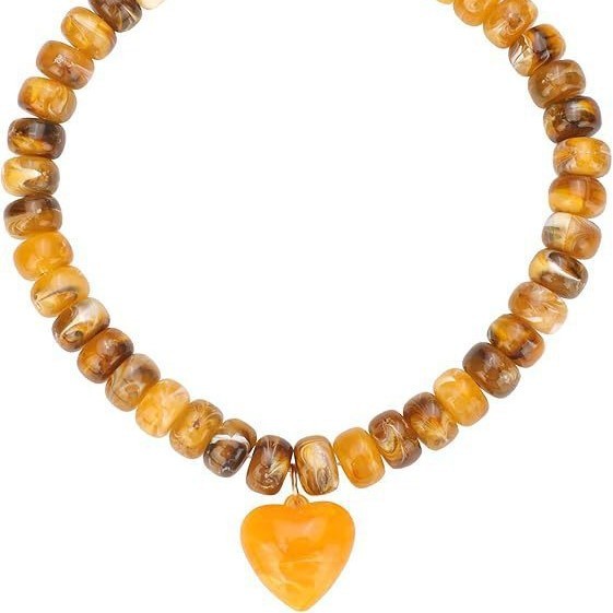 New Crystal Multi Treasure Color Collision Heart Beads Women's Bracelet Urban Style Fashion Jewelry Accessories Hand Chain