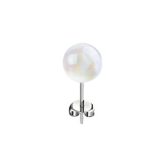 Starry Sky Mabe Imitation Natural Pearl Earrings (8mm Pearl)
