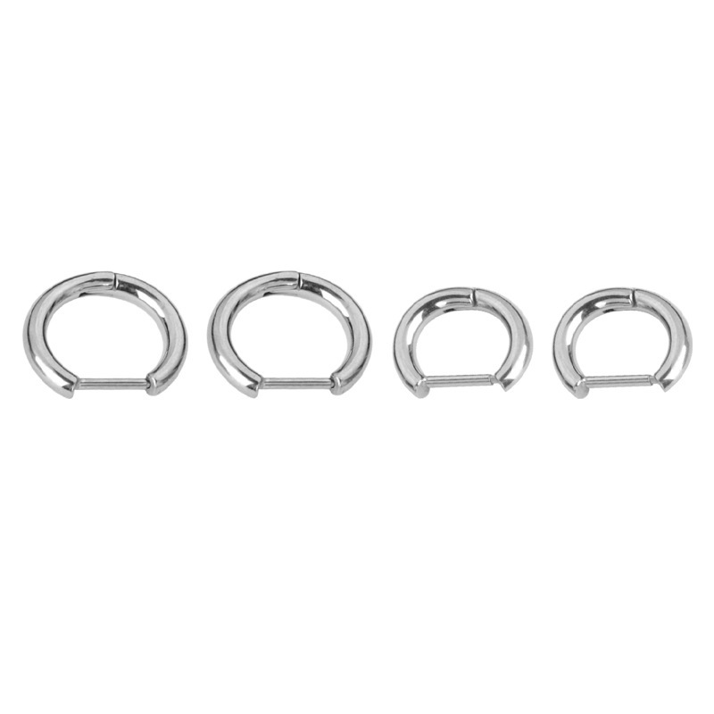 Unisex Titanium Alloy Ear Clip Straight Bar Piercing Earrings Simple Geometric Pattern Earrings Suitable For Men And Women Titanium Alloy Ear Cartilage Ring And Stud Earrings