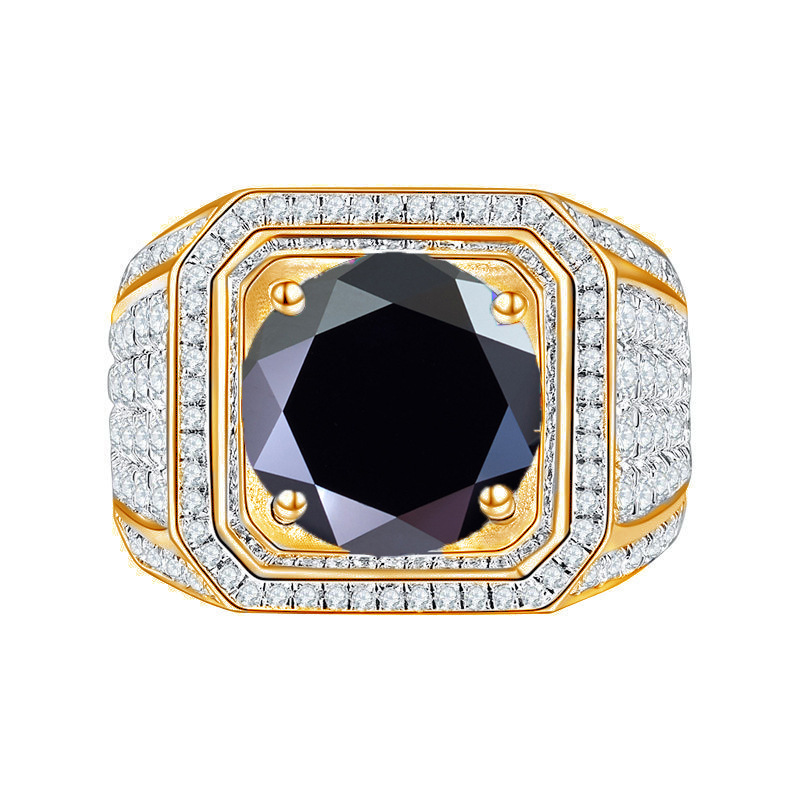 1.0ct Round Brilliant Cut 925 Sterling Silver Moissanite Round Square Rings Colorless(DEF) Moissanite GRA Certificate
