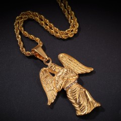 Angel Wings Pendant + 3mm24inch Twist Chain