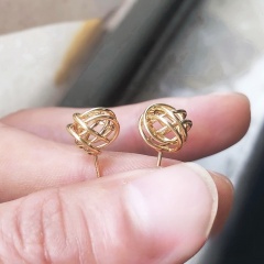 10mm Wire Wrapped Ball Earrings 1 Pair Price