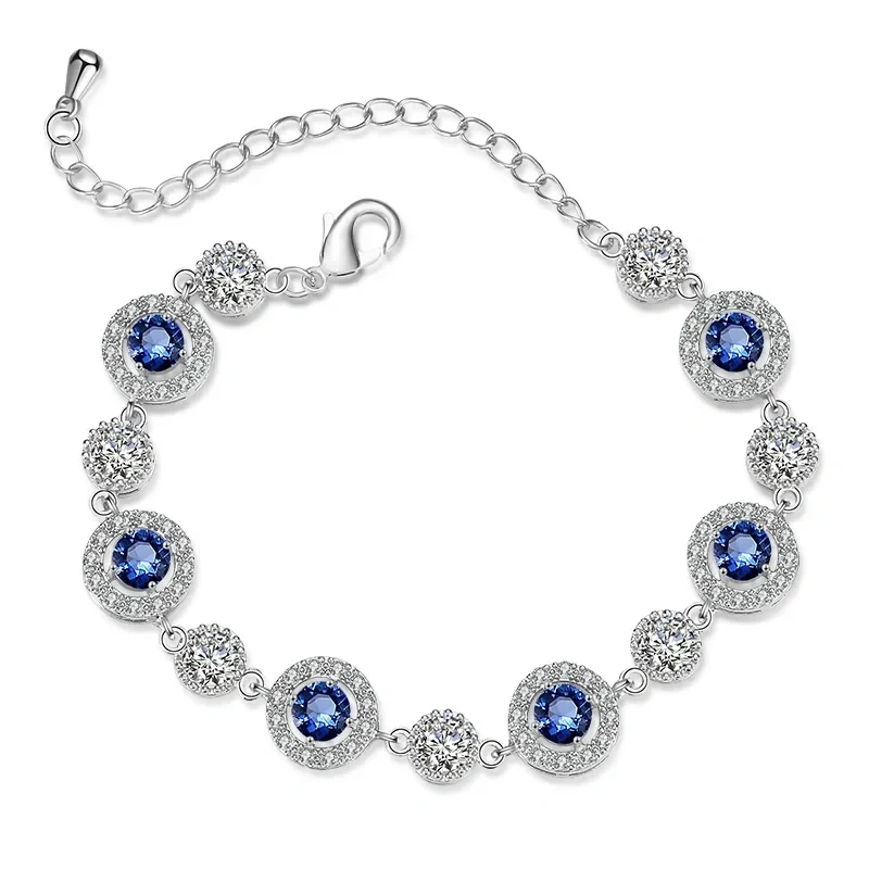 Adjustable RAKOL Fashion Crystal Zirconia Bracelet Women's Personalized Fairy Tale Evening Gown Ball Accessories Bohemian Style