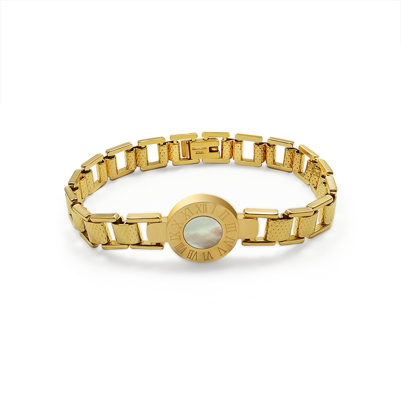 PVD Coated Real Gold Plated 18K Gold Geometric 304 Stainless Steel Fashion Waterproof Non Tarnish 304 Stainless Steel Bracelets