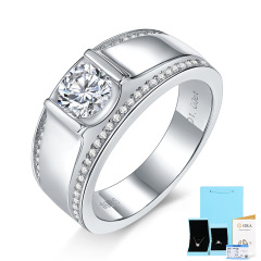 Moissanite 1 Karat (Including Gift Box Certificate)