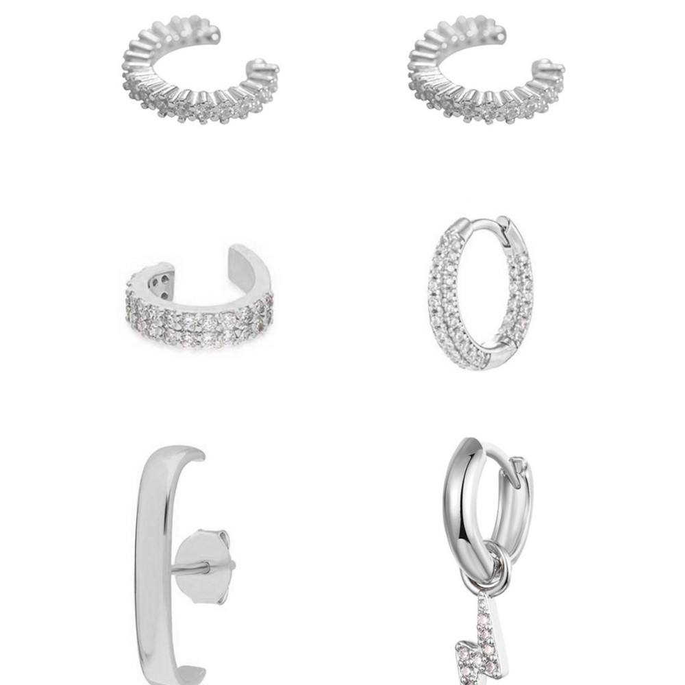 Elegant Fashionable  Style Clip-On Earrings Set No Piercing Required Simple Modern Jewelry Accessories