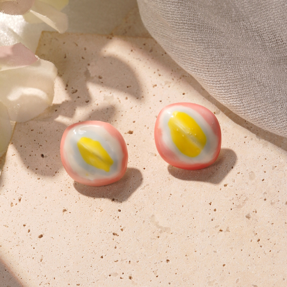 Healing Butterfly Copper Silver Needle Oil Drop Earrings Simple Style Heart-shaped Women's Vintage Fashion Earrings Accessories