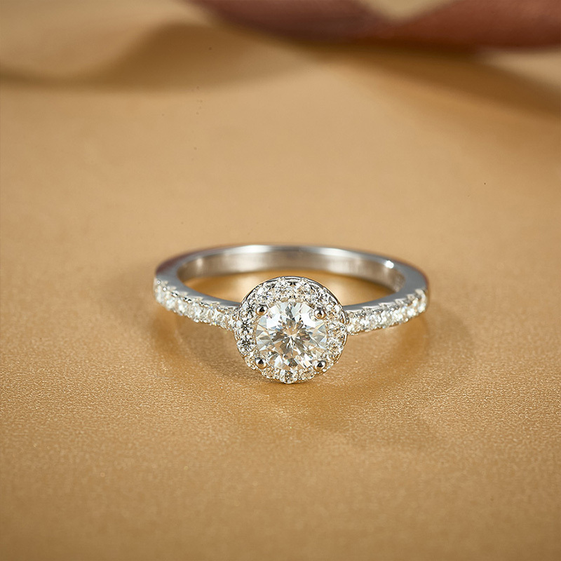 New Product Moissanite Gold Ring Vvs Dark Gray Engagement Cut 925 Sterling Silver For Mens With Great Price
