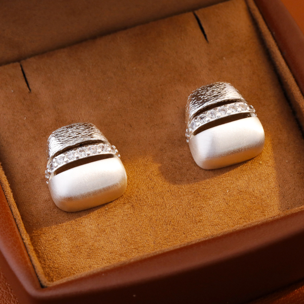 Fashionable Versatile Round Burnished Bracelet Ring Set For Women Irregular Design Luxury Minimalist Hand Jewelry Accessories