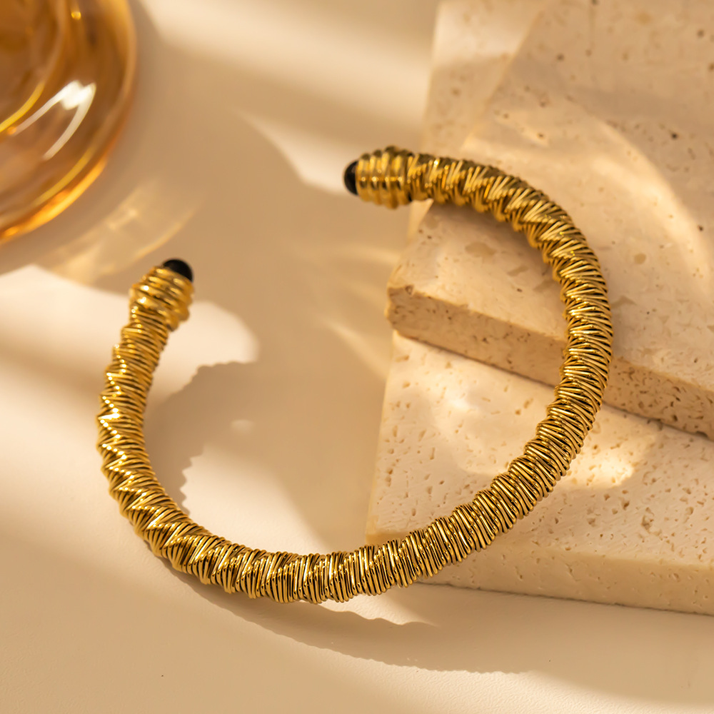 Stainless Steel C-shaped Open Bracelet High-quality Jewelry Accessories Versatile Neutral Design