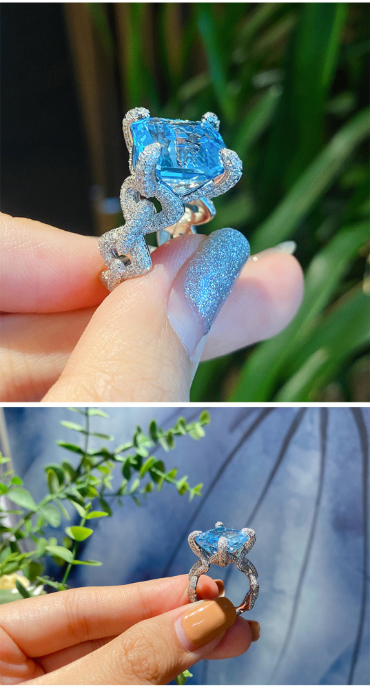 Wholesale Jewelry Ethnic Style Geometric Copper Artificial Gemstones Diamond