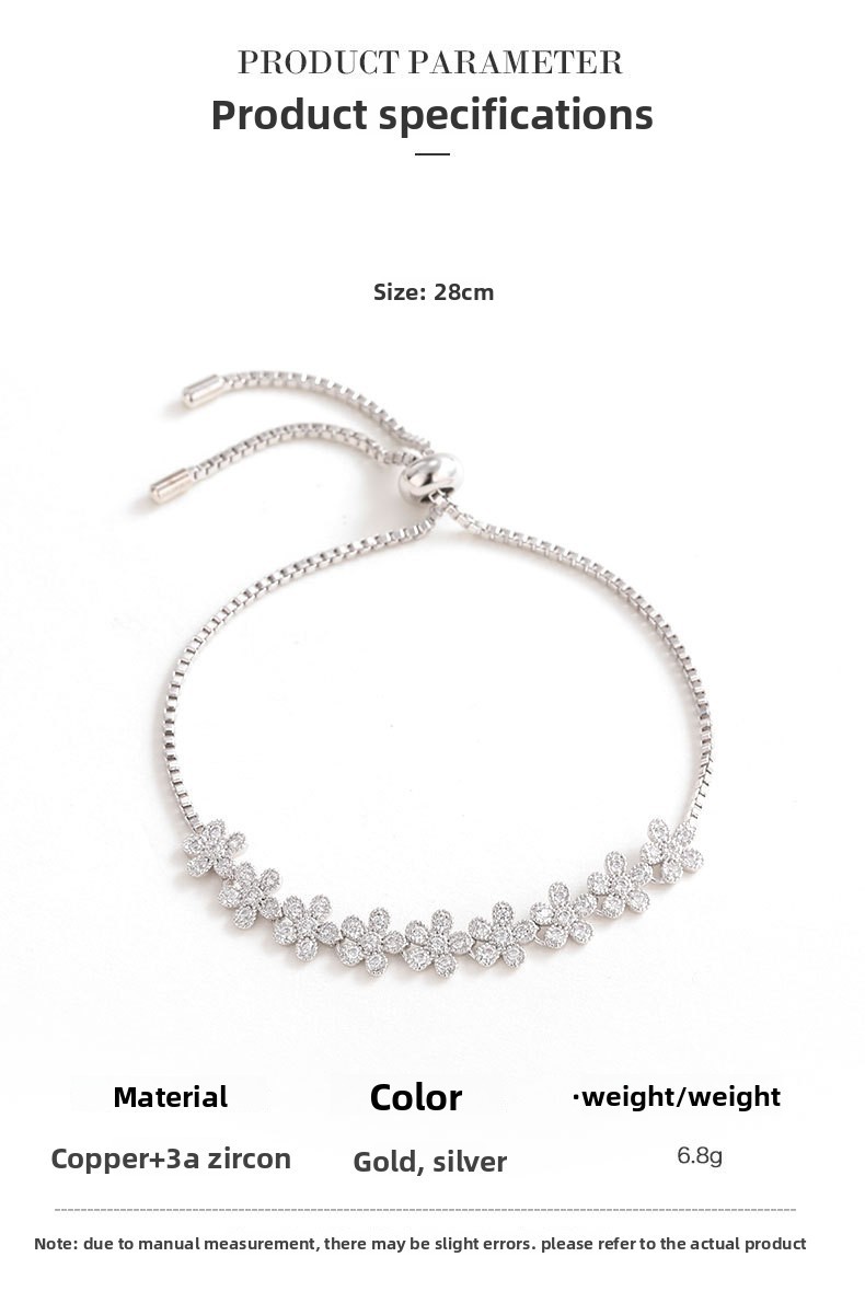 Kenge Copper Embedded Zirconia Beautiful Bracelet Women Fashionable Original Design Business Occasion Butterfly Knot Hand Jewelry