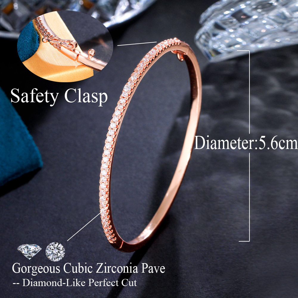 1 Copper Bracelet Fashion 18K Gold Plated Women's Round Open Cuff Micro Pave Square Crystal Zircon Laminated Thin Bracelet And Bracelet Ladies' Birthday Present Suitable For Women's Daily Or Date Wear