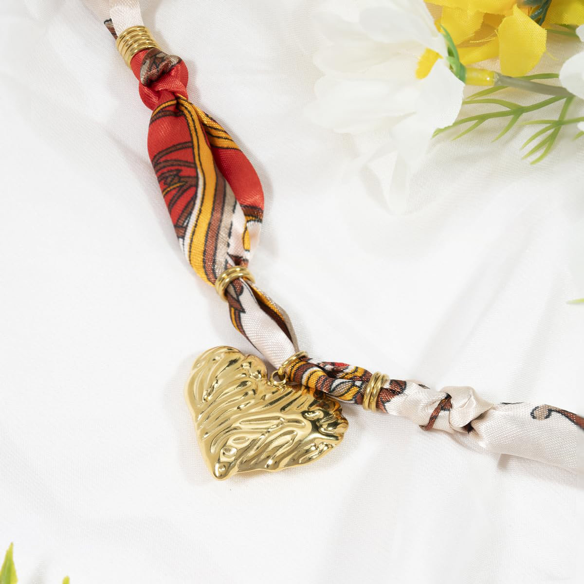 Heart-shaped Pendant Scarf Necklace Turtle Crab Collarbone Chain Festival Women's Copper Pendant Jewelry Chain