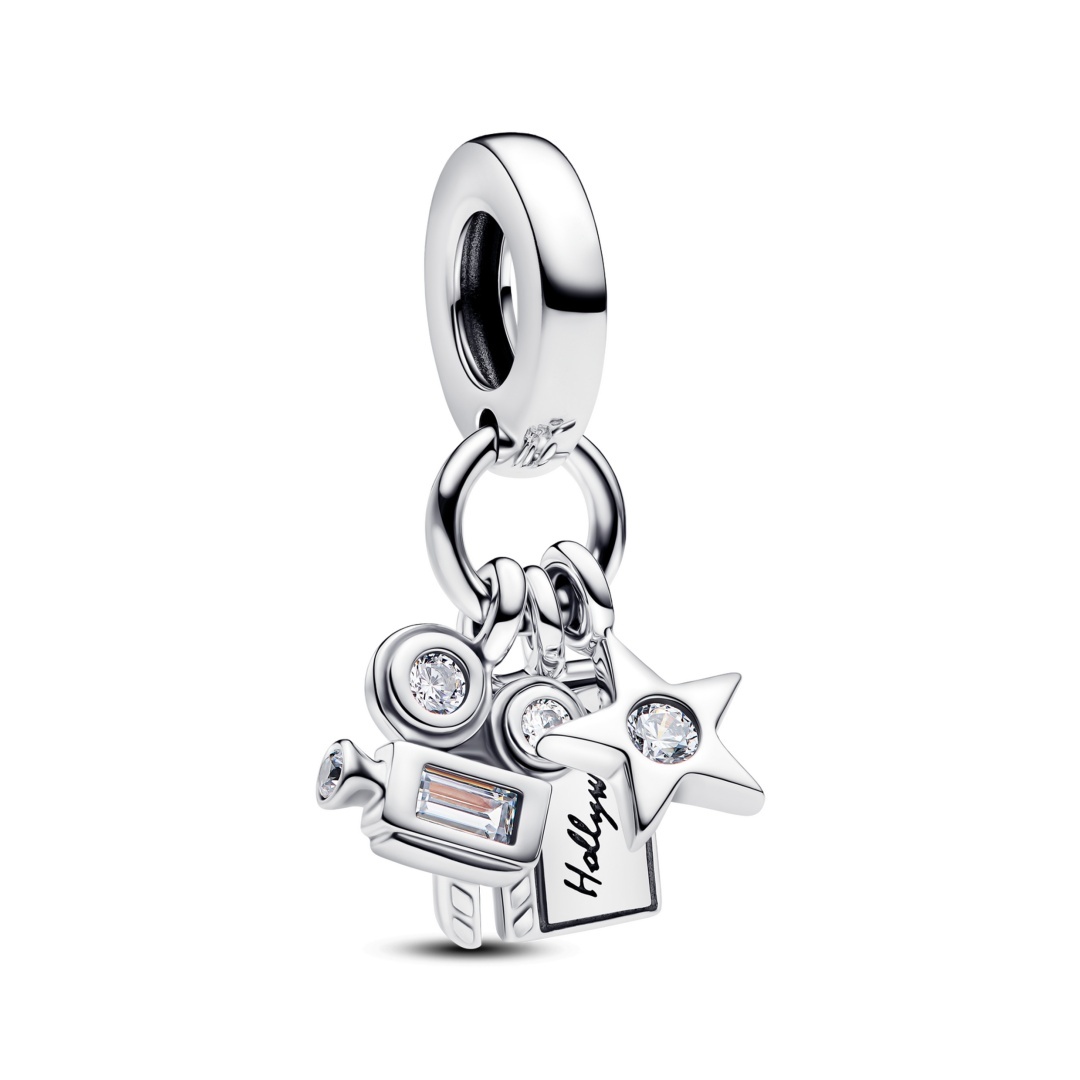 Sweet Silver Plated Pendant Open Hand Bracelet Couple Fashion Accessories Suitable For Birthday Party Date Holiday New Model