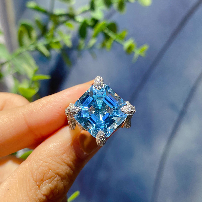 Wholesale Jewelry Ethnic Style Geometric Copper Artificial Gemstones Diamond