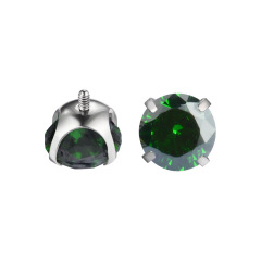 Titanium Natural Color + Emerald