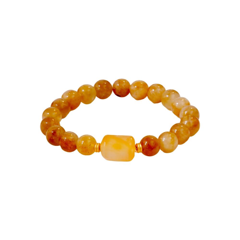 Elegant Chinese Style Women's Bracelet Sand Gold Beads Versatile High Aesthetic Value Lightweight Luxury Unique Accessories