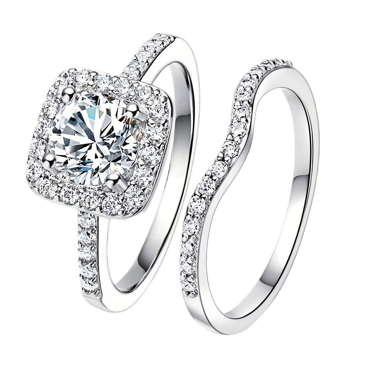 Hot Seller Vice Zircon Ring Men And Women Couple Engagement Fashion  Ring Jewelry   Delivery