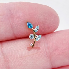 [Titanium Color] White + Blue Right Ear