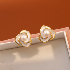 18K Gold Matte White [925 Silver Needle Plated Needle]