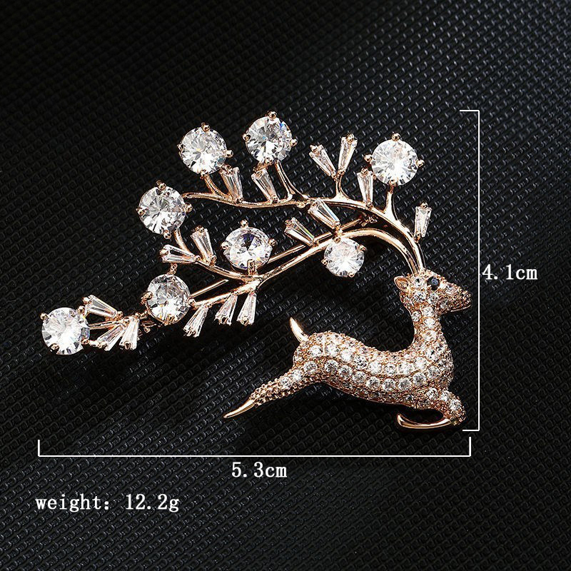 Elegant Luxurious Animal Brass Inlay Artificial Pearls Zircon Women's Brooches 1 Piece