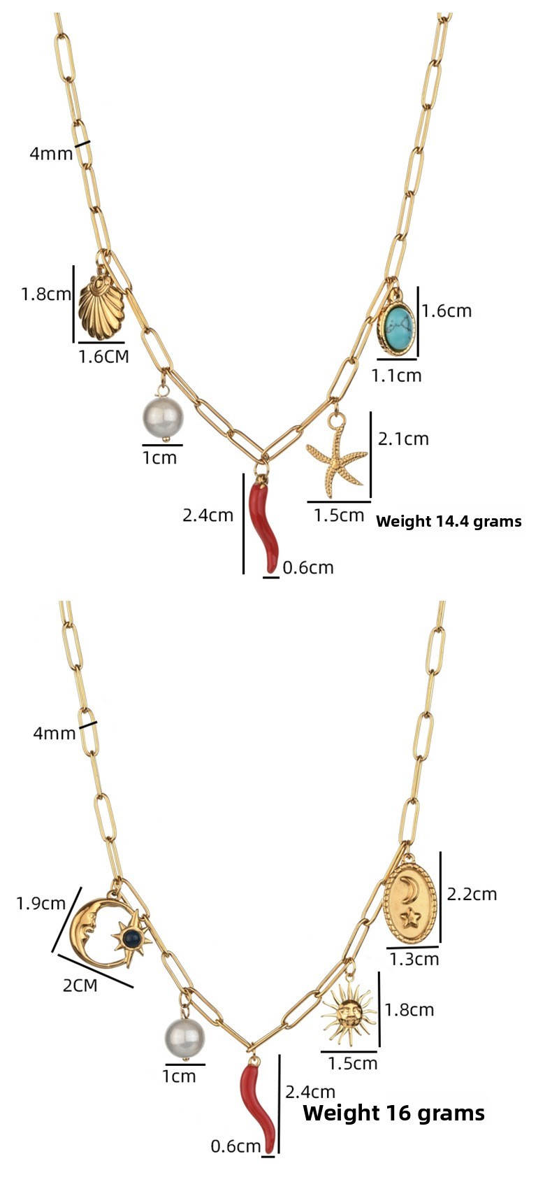 Fashionable Creative DIY Stainless Steel Women's Necklace High-End European Design Pendant Lockbone Chain Jewelry Accessory