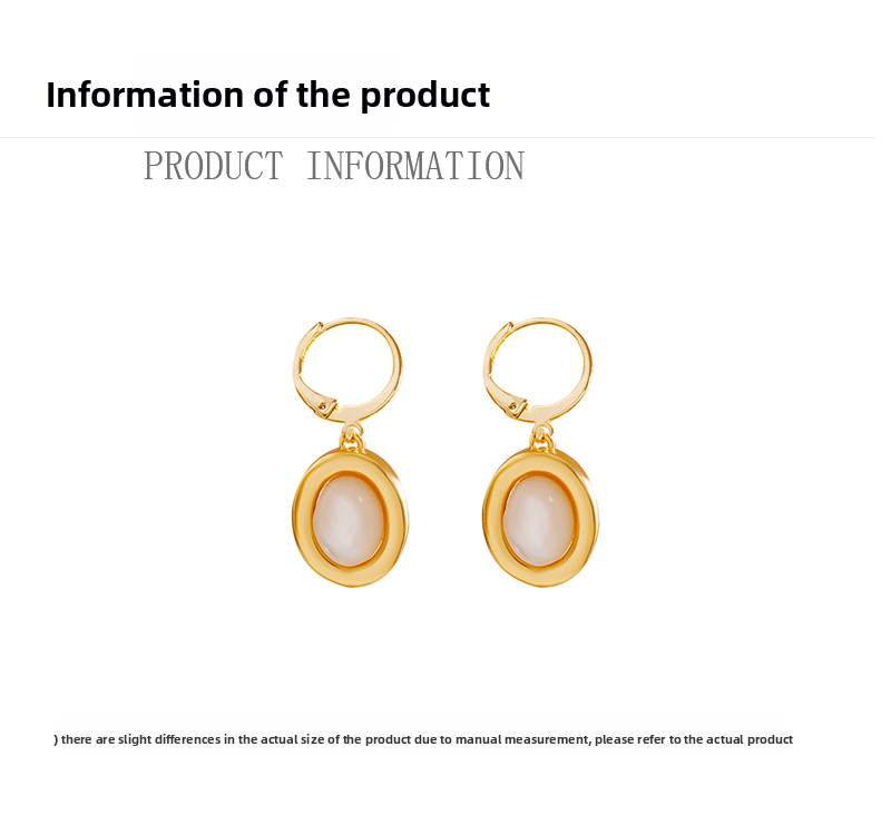 French Vintage Shell Earrings Women Summer High-End Lightweight Luxury Trendy Fashionable Jewelry Accessories