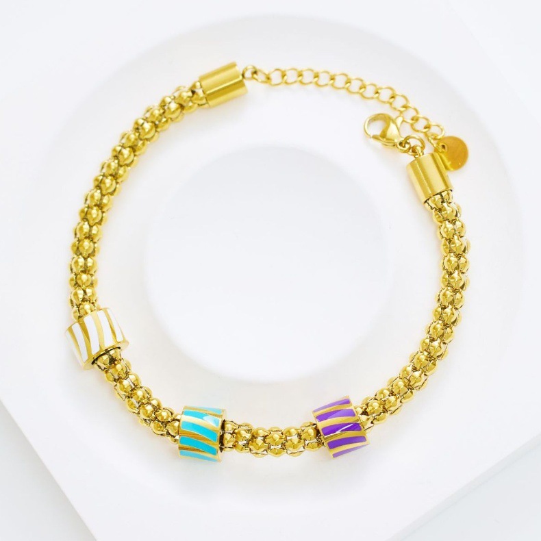 Titanium Steel Twisted Geometric Shape Bracelet Ladies Minimalist Stainless Steel Jewelry Accessories