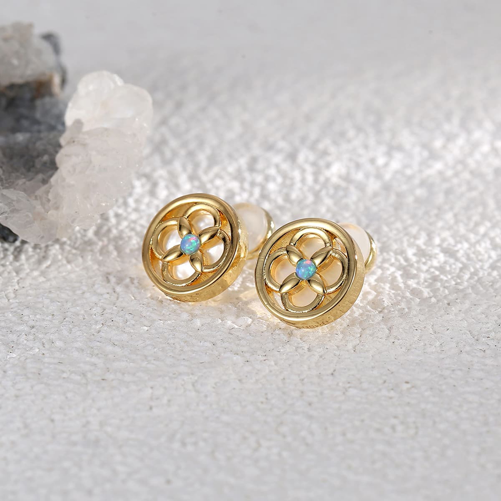 Elegant Geometric Round Earrings For Women Creative Simple Wedding Copper Alloy Material Princess Style Jewelry Accessories