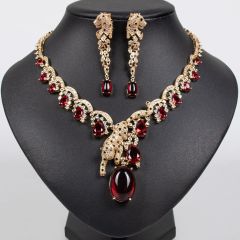 Red with Gold Background