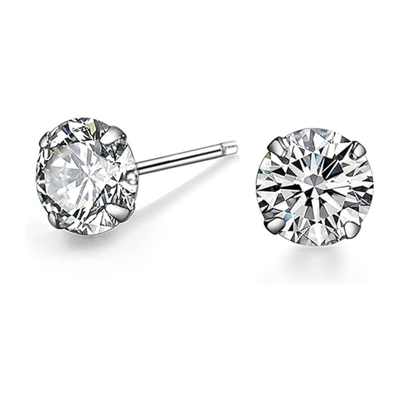 Fashion Titanium Alloy Piercing Needle 5A Zircon Claw Body Piercing Jewelry Lip And Ear Cartilage Stud Unisex Accessories