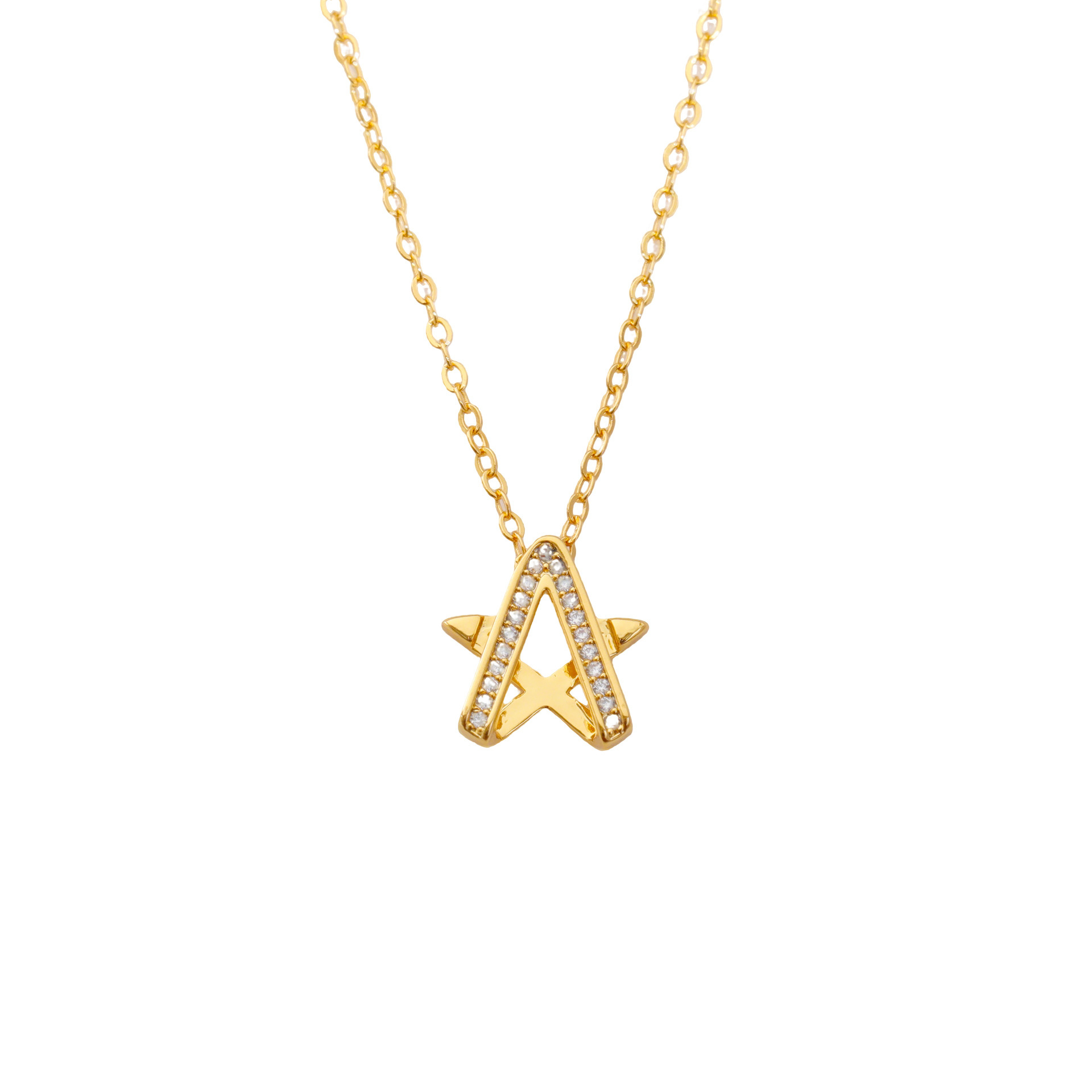 Luxury Commuting Diamond Embedded Necklace Fashionable OL Style Geometric Pattern Copper Material Women's Accessory Choker
