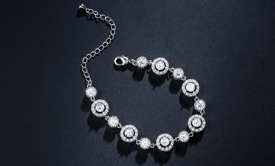 Adjustable RAKOL Fashion Crystal Zirconia Bracelet Women's Personalized Fairy Tale Evening Gown Ball Accessories Bohemian Style