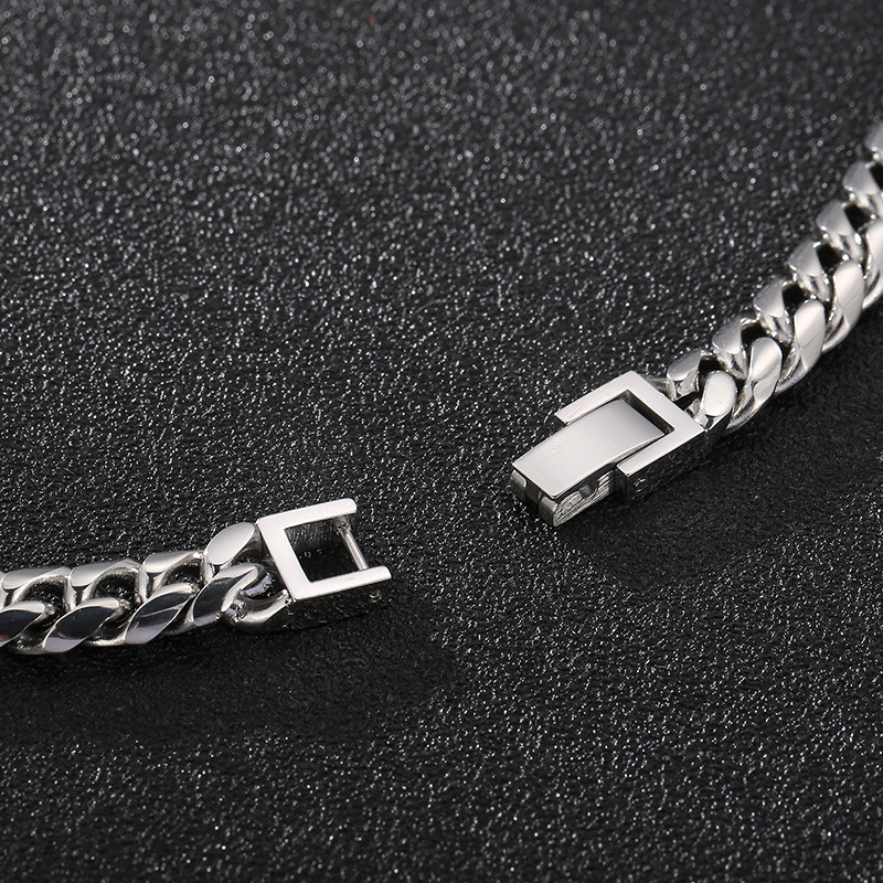 304 Stainless Steel Solid Color PVD Coated 18K Gold Plated Classic Style Waterproof Non Tarnish Chain Bracelets Necklace
