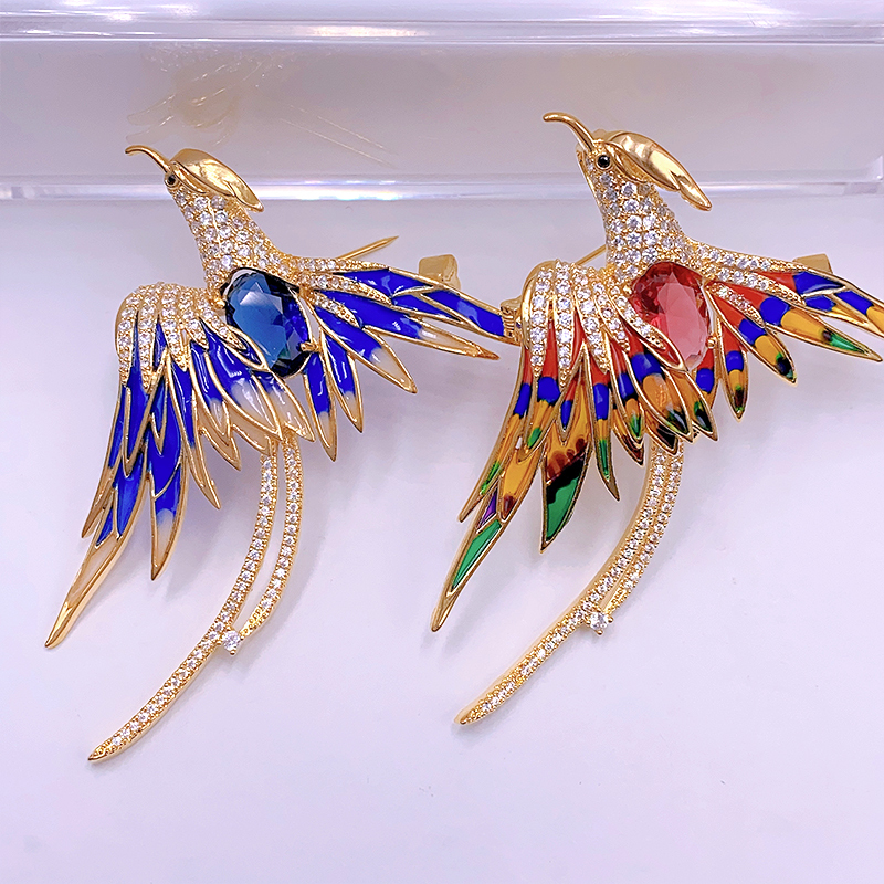 Elegant Luxurious Animal Brass Inlay Artificial Pearls Zircon Women's Brooches 1 Piece