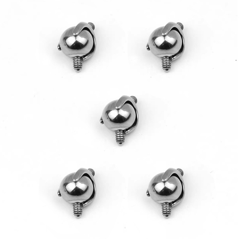 Titanium Alloy F136 Double-Sided Mobile Adapter Ear Bone Stud Ear Bridge Titanium Connector Piercing Jewelry Accessories Geometric Pattern Ear Cartilage Ring And Stud