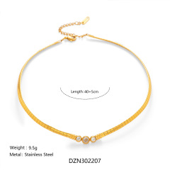 Silver Collar 40+5cm