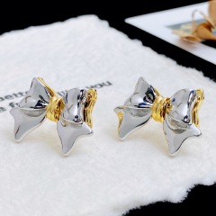 Contrast Color Bowknot (Real Gold Plating Color Retention)