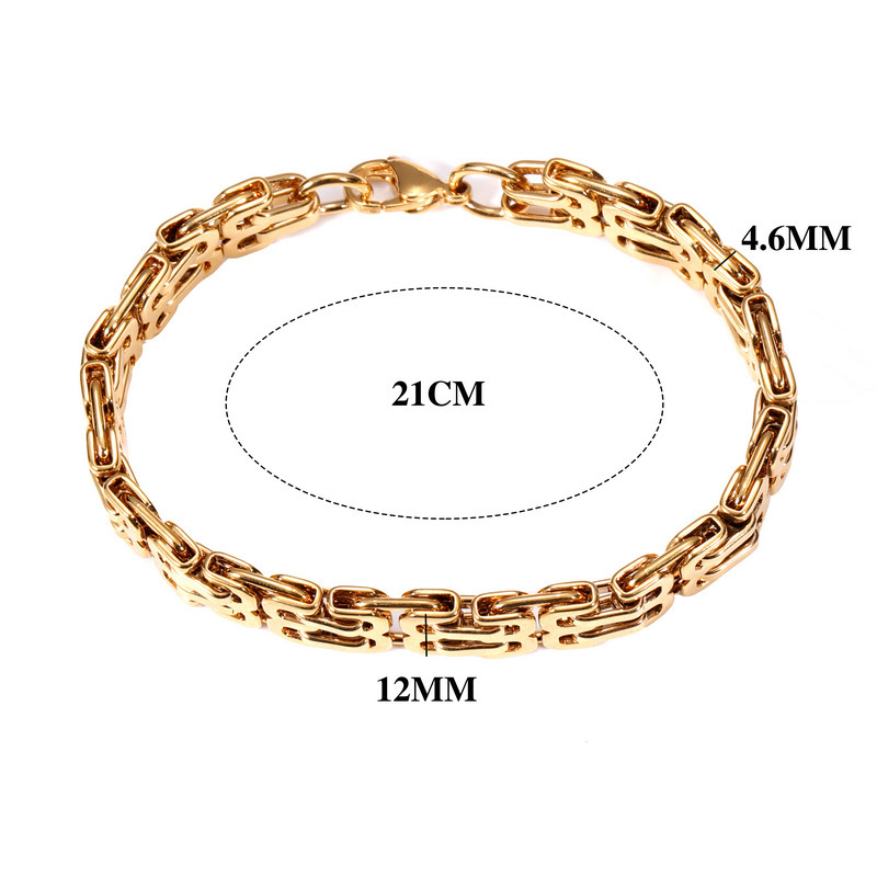 Men's Bracelet Stainless Steel Double Layer Wrapped Lightweight Minimalist Design Solid Color Rose Gold