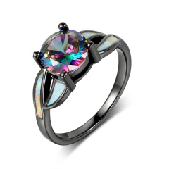 Black Gold Color Zirconium Opal