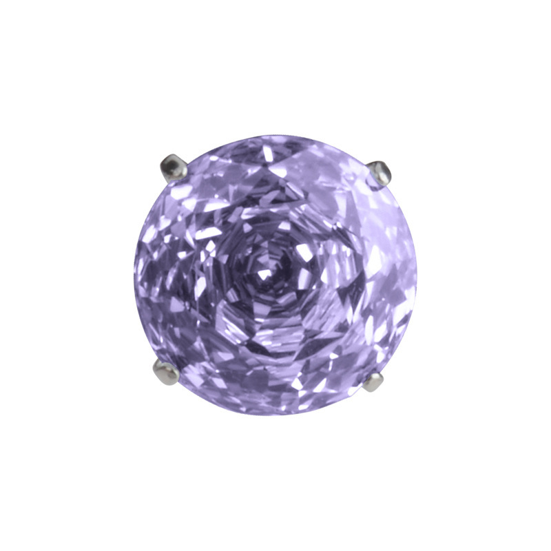 Millennium Rose Titanium Alloy Ear Lip Nose Belly Button Piercing Jewelry Accessories Cut Zirconia Geometric Pattern Unisex