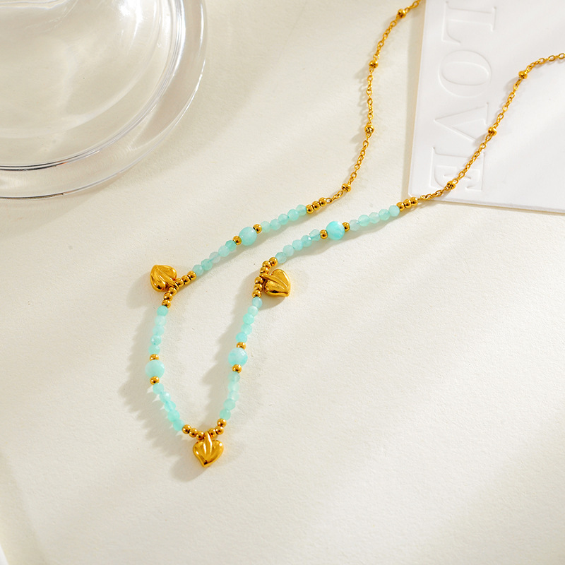 Natural Lapis Lazuli Beaded Necklace New Chinese Style High-end Sweater Chain Vintage Amethyst Autumn Winter Natural Gemstone Accessories For Women