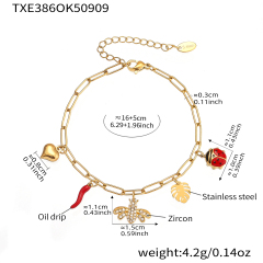 TXE386- Gold DIY Bracelet 16+5cm