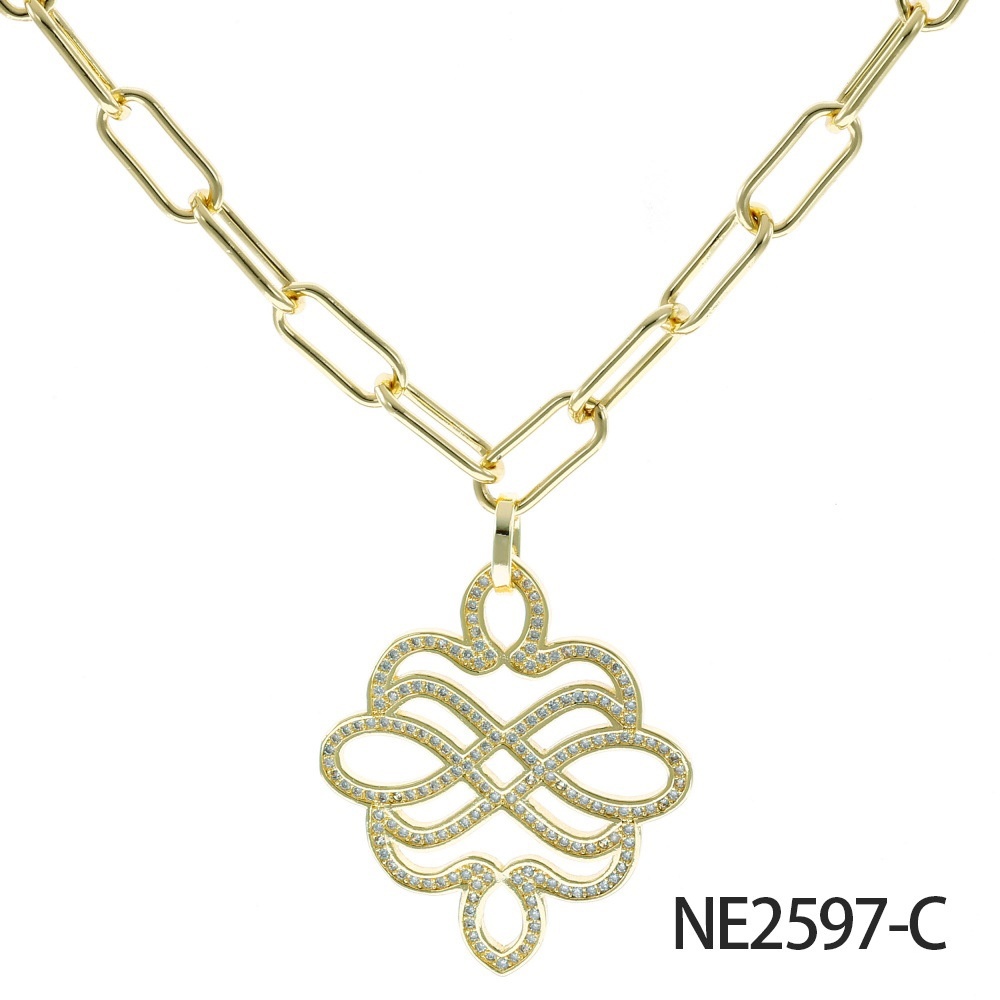 Micro Pave Zircon Pendant Necklace Cool Trendy Choker Copper Material Black Geometric Suitable For Women