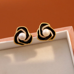 18K Gold Matte Black [925 Silver Needle Plated Needle]