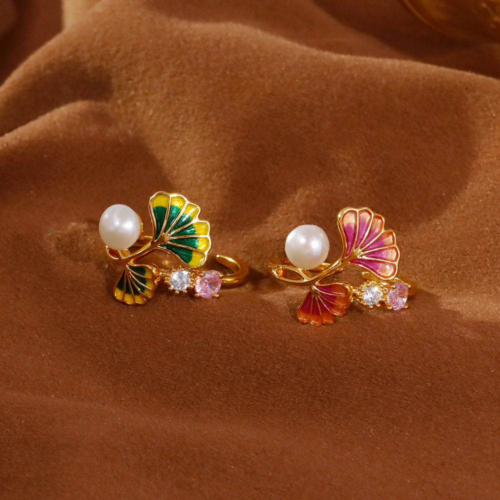 Fashionable Silver Maple Leaf Earrings 925 Sterling Silver Needle Vintage High-End Style Trendy Jewelry Accessories For Women