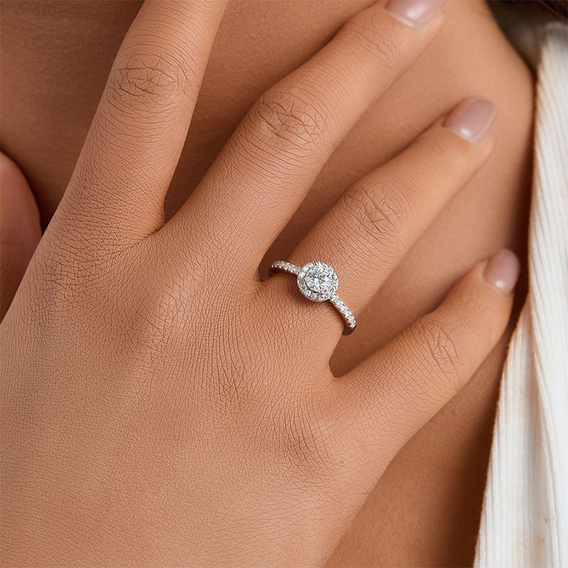 New Product Moissanite Gold Ring Vvs Dark Gray Engagement Cut 925 Sterling Silver For Mens With Great Price